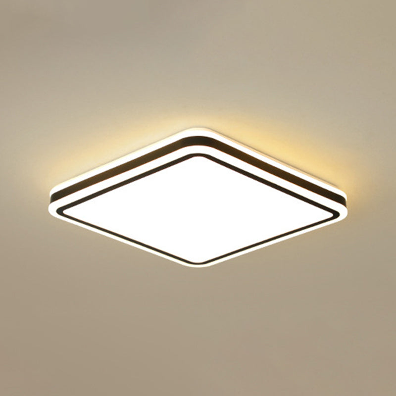 Geometrical 1-Light Flush Mount Ceiling Light Fixtures Metal Modern Style Flush Ceiling Lamp