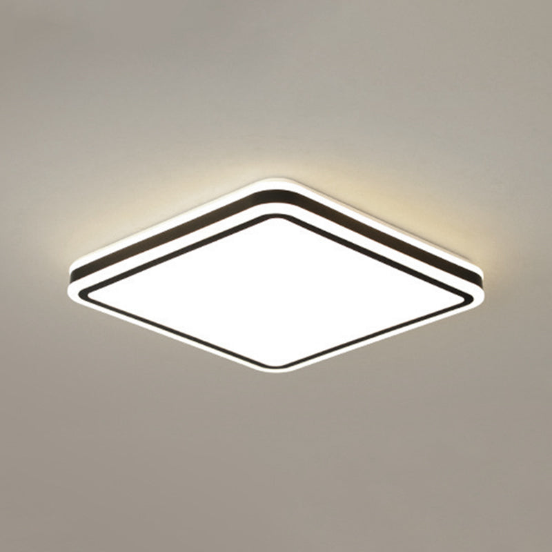 Geometrical 1-Light Flush Mount Ceiling Light Fixtures Metal Modern Style Flush Ceiling Lamp