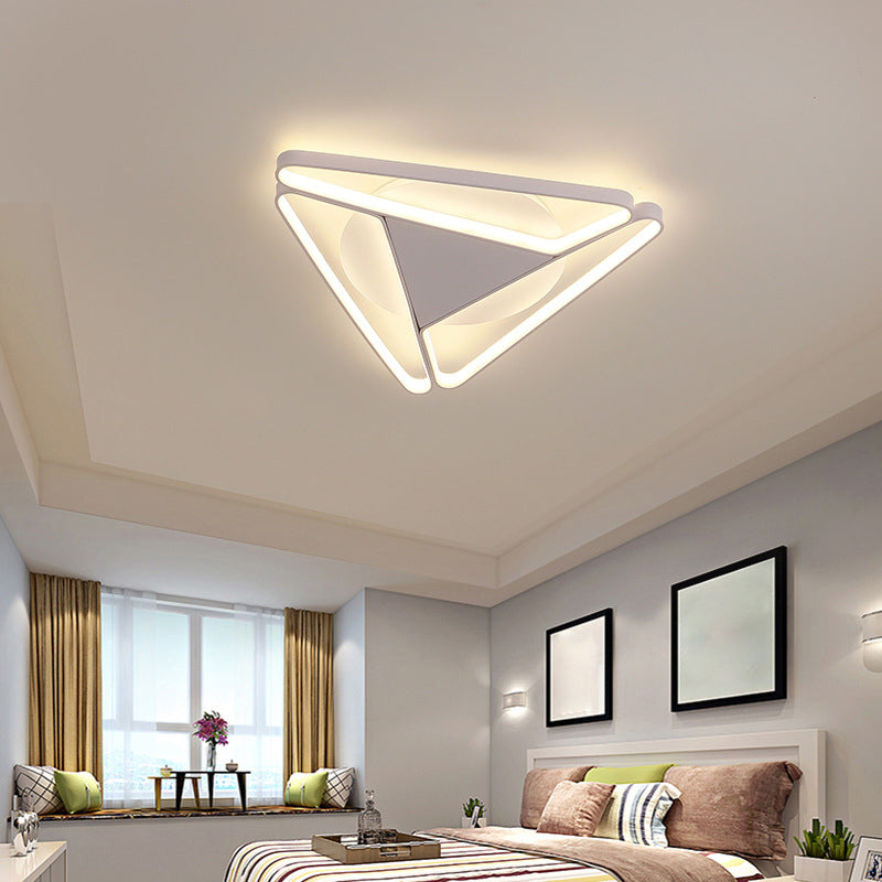 Style moderne triangle encastré luminaire métal trois lampes encastré plafonnier
