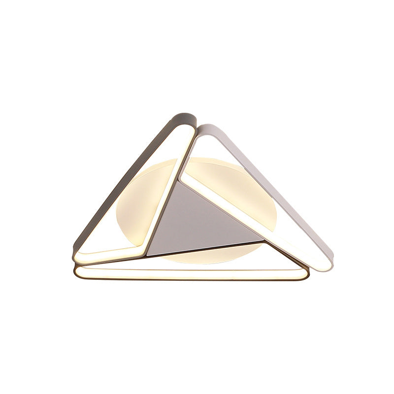 Style moderne triangle encastré luminaire métal trois lampes encastré plafonnier