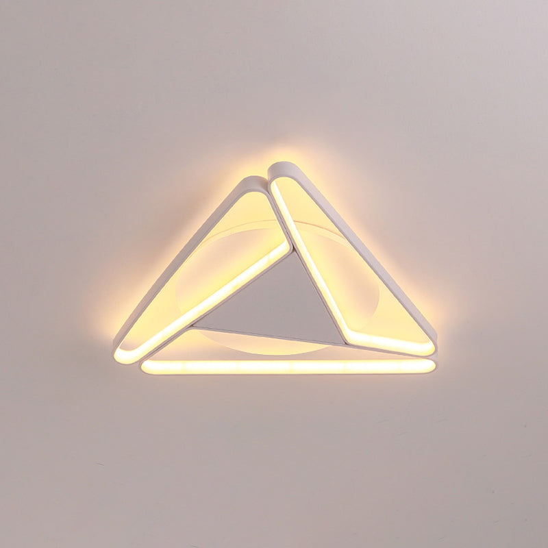Style moderne triangle encastré luminaire métal trois lampes encastré plafonnier