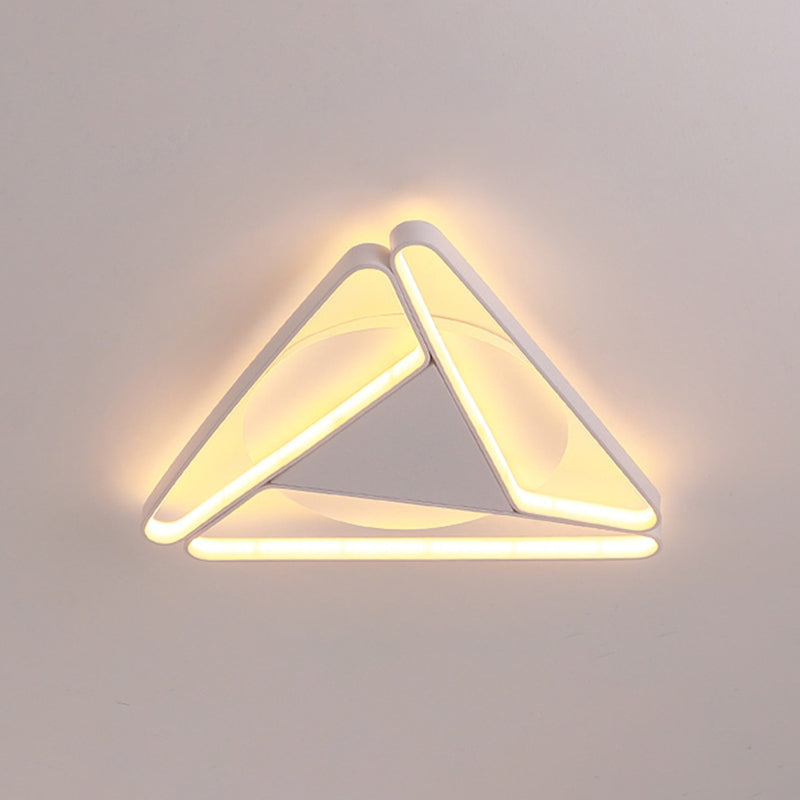 Style moderne triangle encastré luminaire métal trois lampes encastré plafonnier