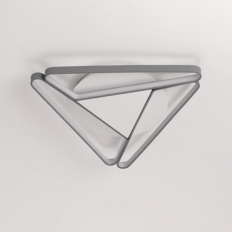 Style moderne triangle encastré luminaire métal trois lampes encastré plafonnier