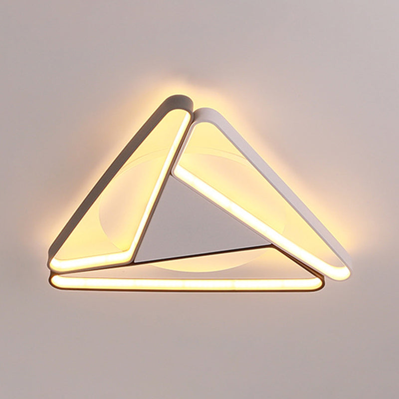 Style moderne triangle encastré luminaire métal trois lampes encastré plafonnier