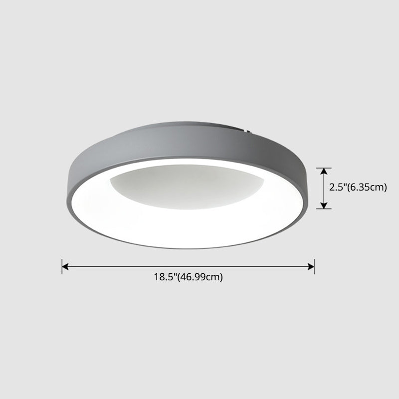 Luminaires encastrés à 1 lumière en acrylique, anneaux de style moderne, plafonniers à LED