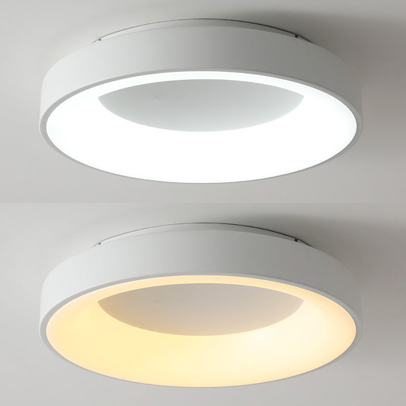 Luminaires encastrés à 1 lumière en acrylique, anneaux de style moderne, plafonniers à LED