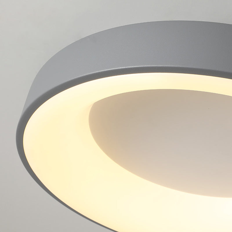 Luminaires encastrés à 1 lumière en acrylique, anneaux de style moderne, plafonniers à LED