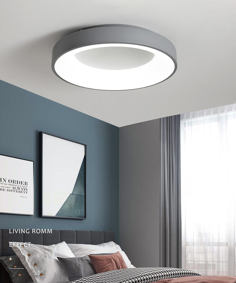 Luminaires encastrés à 1 lumière en acrylique, anneaux de style moderne, plafonniers à LED