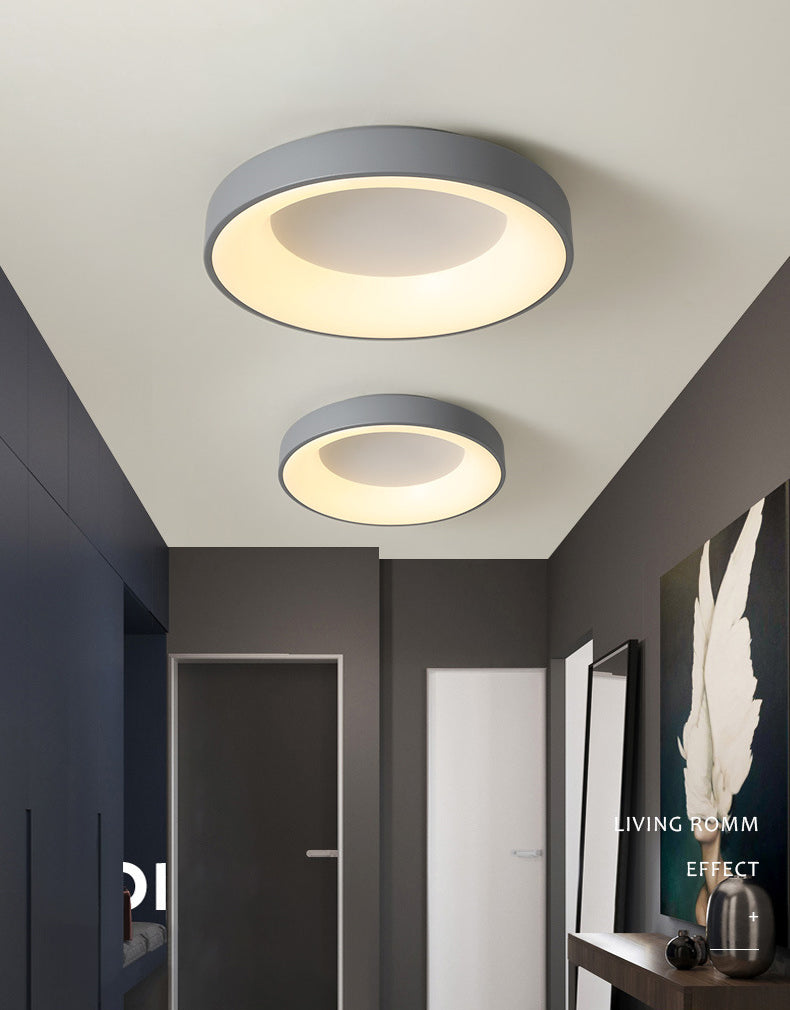 Luminaires encastrés à 1 lumière en acrylique, anneaux de style moderne, plafonniers à LED
