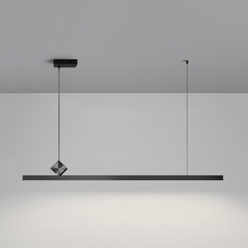 Luci del lampadario a LED LED LINEAR BLACI LAMIO DI METTAGLIE MODERNA MODERNA PER LAMA PASSAGGIO