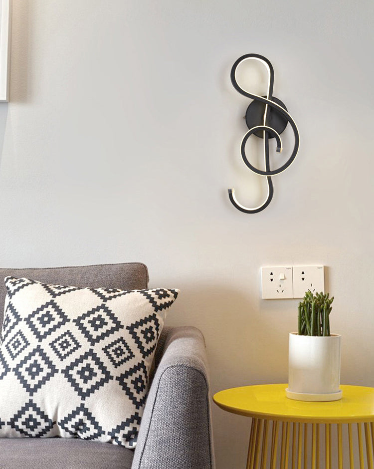 Moderno minimalista a parete LED Light Light Alluminio Sconcetto parete lineare con tonalità di plastica