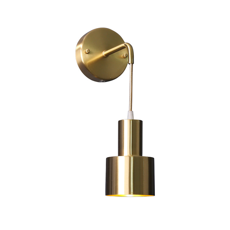 Lámpara de pared única moderna de la pared de cobre Cilindroid Luz de pared colgante para espacios interiores