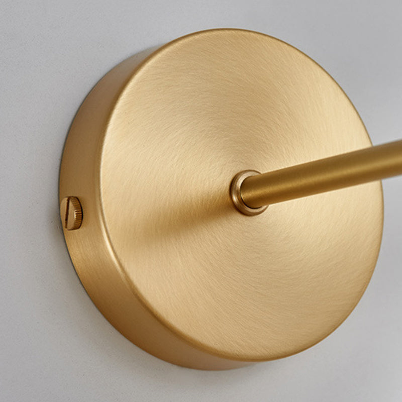 Lampada da parete di rame elettroplate in moderna luce da parete interno in ottone in ottone in ottone