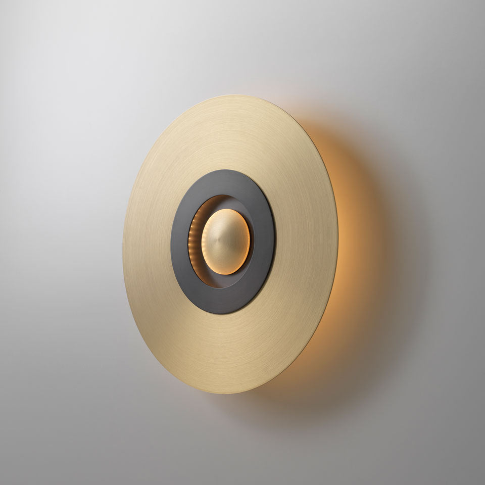 Luz de pared LED de aluminio en el aluminio en el moderno estilo de pared circular de hierro de lujo para espacios interiores
