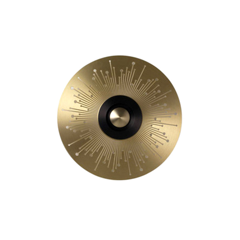 Luz de pared LED de aluminio en el aluminio en el moderno estilo de pared circular de hierro de lujo para espacios interiores