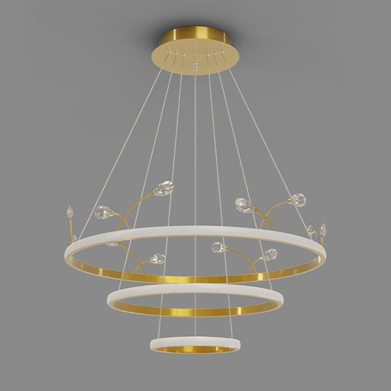 Gold Iron Hanging Pendant Lights Contemporary Hanging Lamps for Dining Room