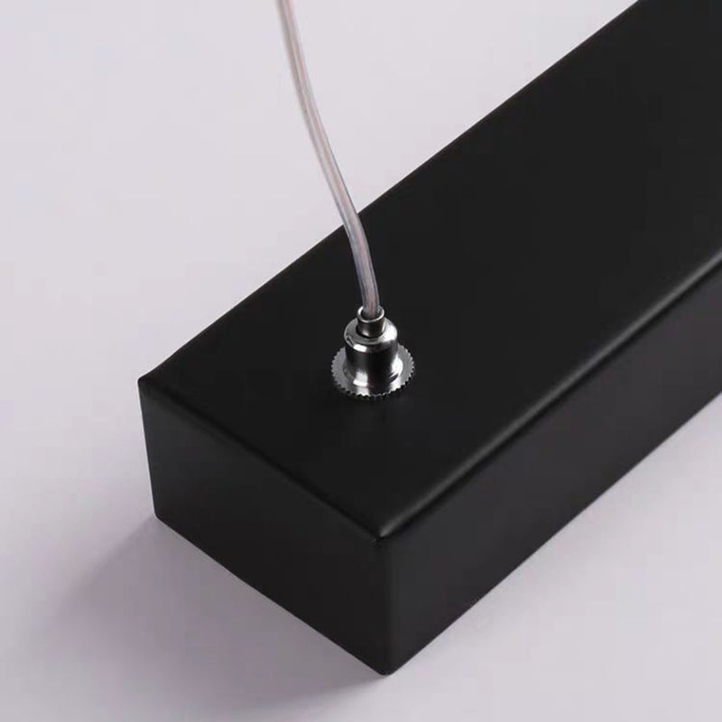 Acrylic Cylindrical LED Pendant Light in Modern Concise Style Wrought Iron Hanging Lamp for Bedroom