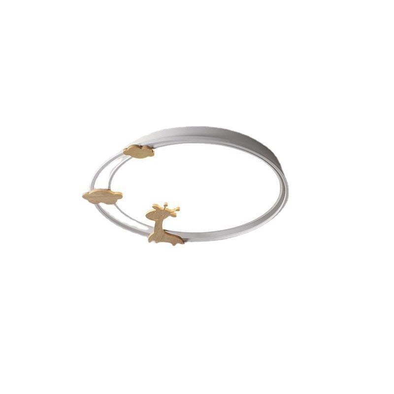 DEL Flush Mount Light Simplicité Metallic Child Room Flush Mount Ceiling Light