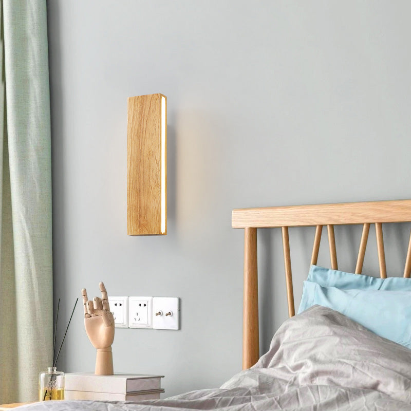 20,5 "/12.5" /8,5 "Modern moderna illuminazione a parete in legno di legno di legno