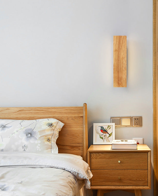 20,5 "/12.5" /8,5 "Modern moderna illuminazione a parete in legno di legno di legno