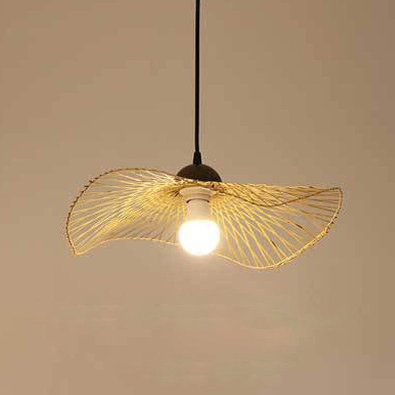 Twist Twist Twist Ciptenant Lighting Fishtures Rattan Hanging Light con cavo sospeso per il ristorante
