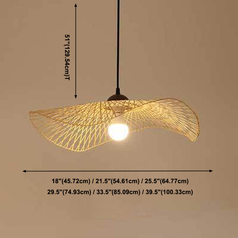 Twist Twist Twist Ciptenant Lighting Fishtures Rattan Hanging Light con cavo sospeso per il ristorante