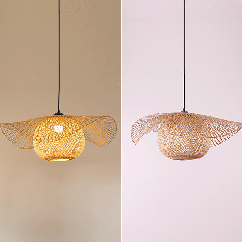 Twist Twist Twist Ciptenant Lighting Fishtures Rattan Hanging Light con cavo sospeso per il ristorante