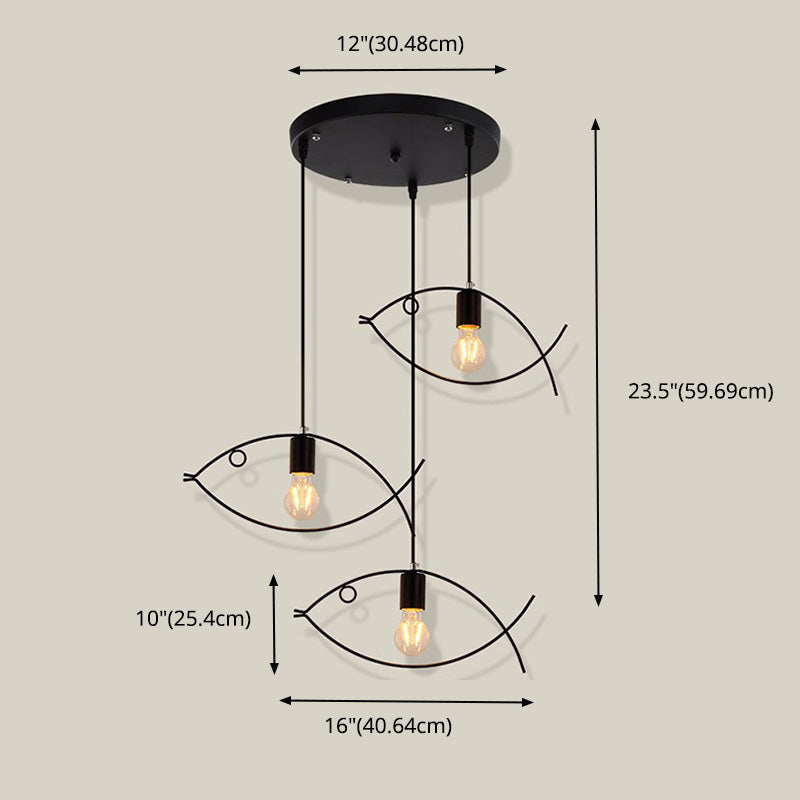 Industrial Style Simple Pendant Light Fixtures for Sitting Room Coffee Shop