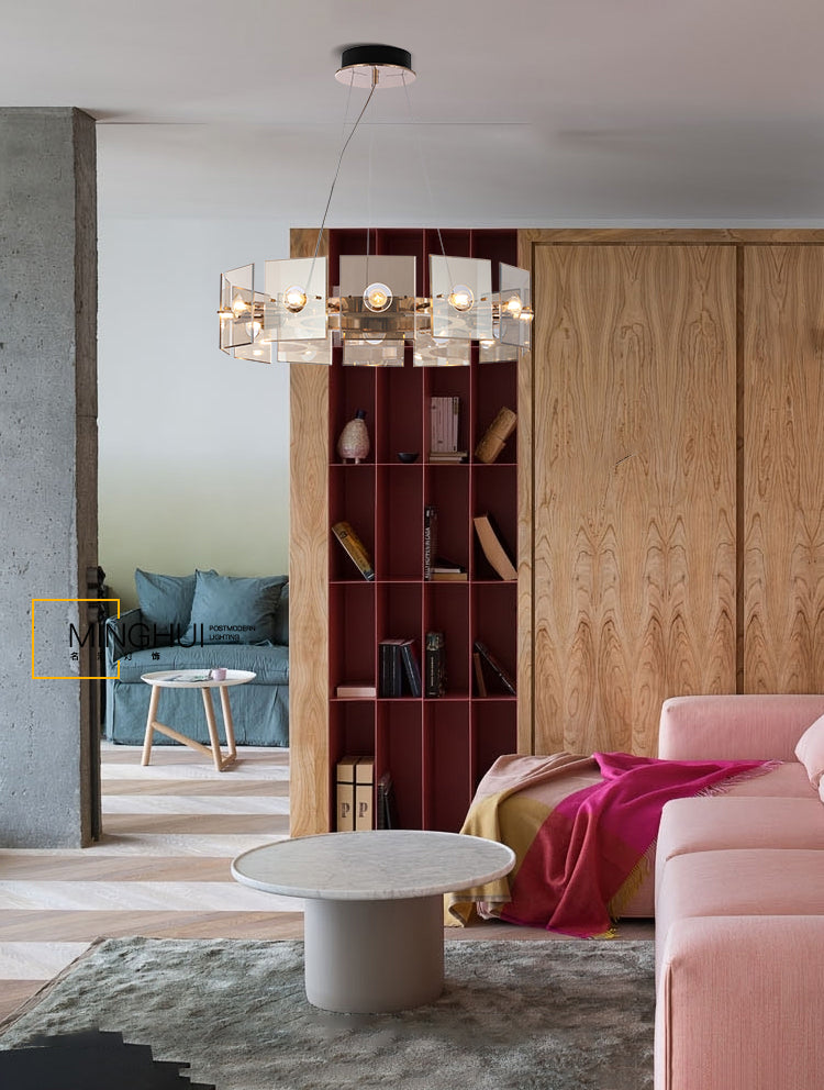 Glass Hanging Pendant Lights Contemporary Hanging Lamps for Living Room