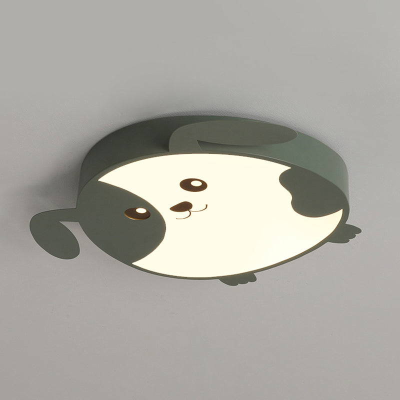 Mignon chiot LED encastré lumière minimaliste métal enfants chambre encastré plafonnier