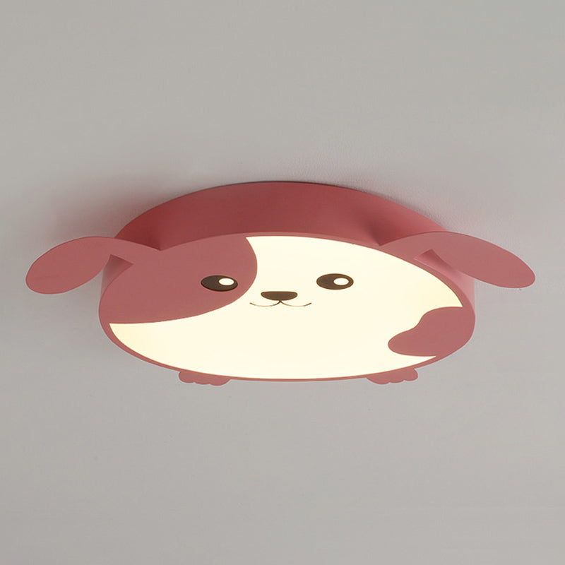 Mignon chiot LED encastré lumière minimaliste métal enfants chambre encastré plafonnier