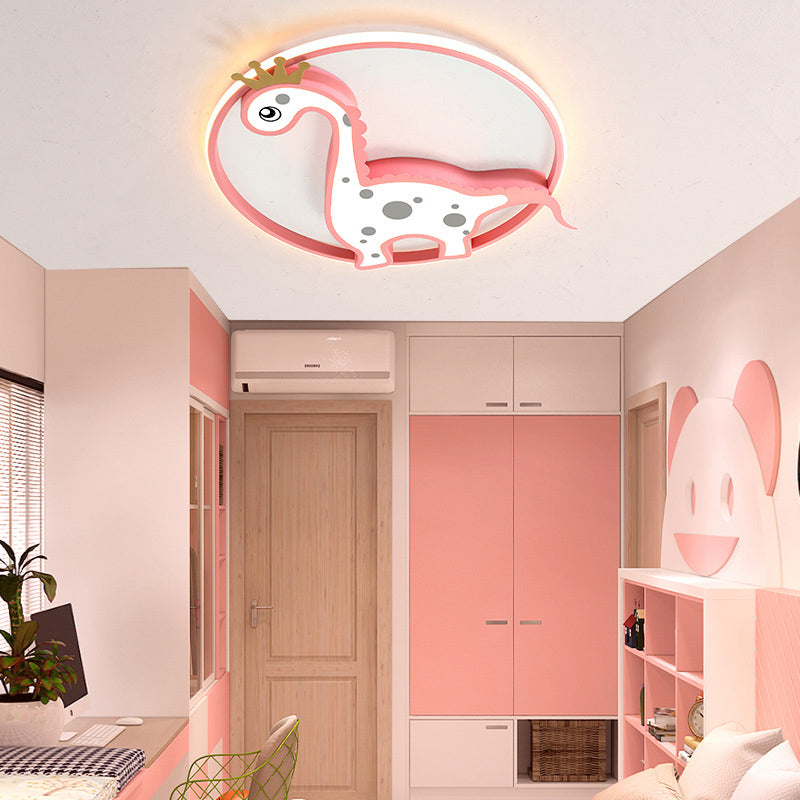 Chambre d'enfants dinosaure encastré plafonnier acrylique Creative LED plafonnier