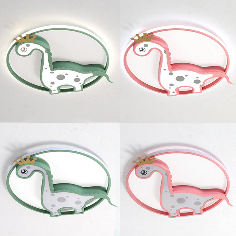 Chambre d'enfants dinosaure encastré plafonnier acrylique Creative LED plafonnier