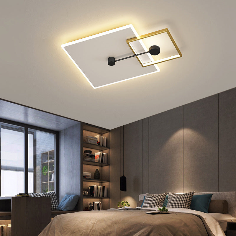 Geometrische inbouwverlichtingsarmaturen Eenvoud Acryl plafondverlichtingsarmaturen voor slaapkamer