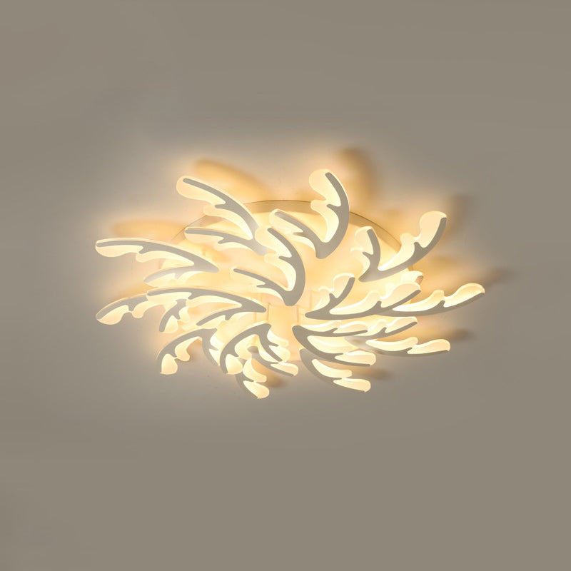 Fixtures de la lumière du corail Simplicité Acrylique Fixation lumineuse Fixtures pour la chambre à coucher