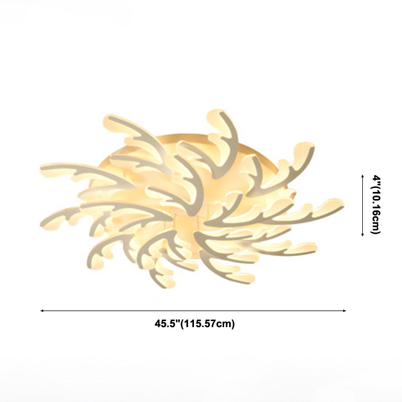 Fixtures de la lumière du corail Simplicité Acrylique Fixation lumineuse Fixtures pour la chambre à coucher