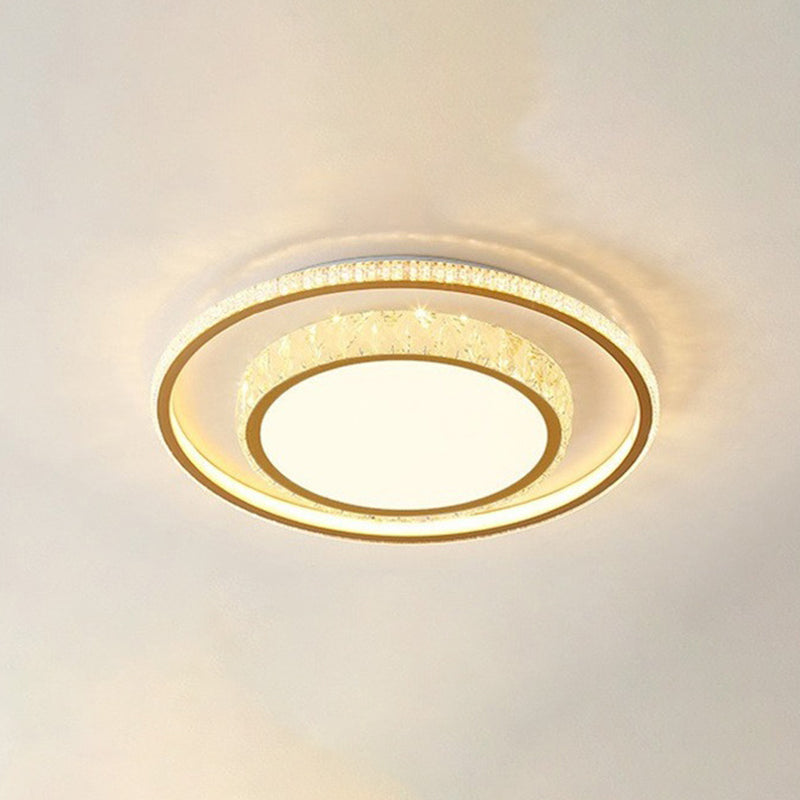 Lámpara de techo Lámpara de techo moderna de acrílico y cristal para sala de estar y dormitorio