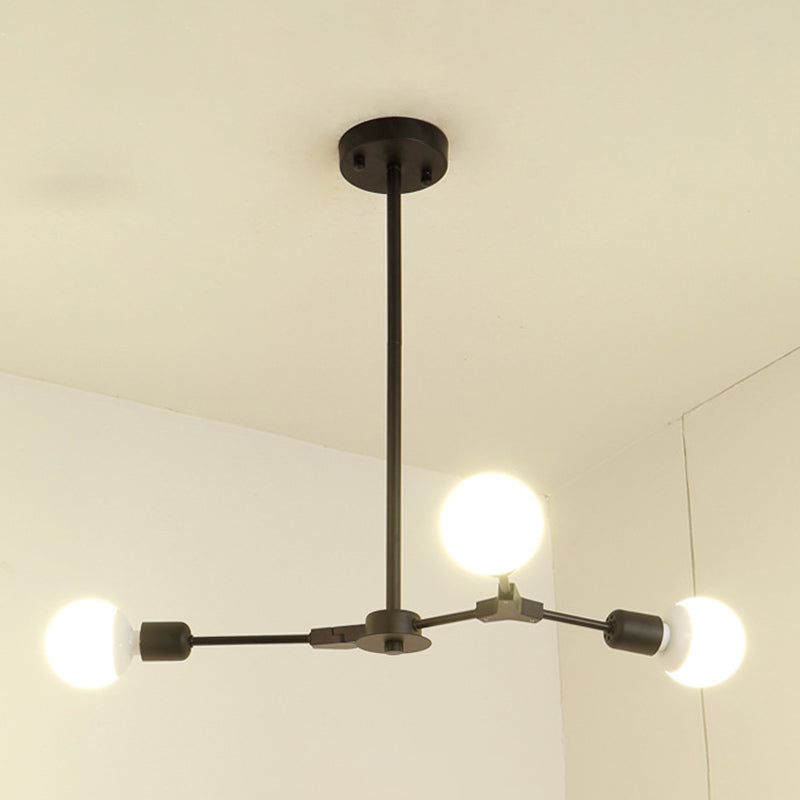 Luz de lámpara de metal ajustable Luz de luz múltiple de luz múltiple para espacios interiores