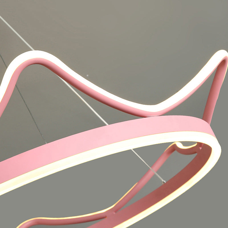 Ultra-moderne Kronleuchterleuchte Acrylhängelampe mit hängenden Kabel für Schlafzimmer