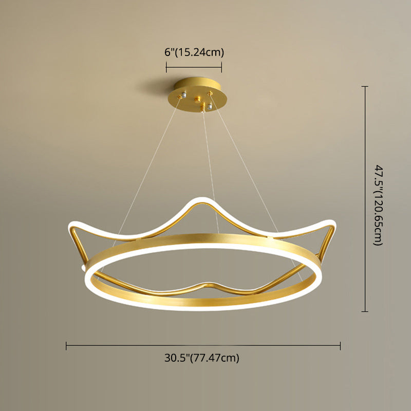 Ultra-moderne Kronleuchterleuchte Acrylhängelampe mit hängenden Kabel für Schlafzimmer