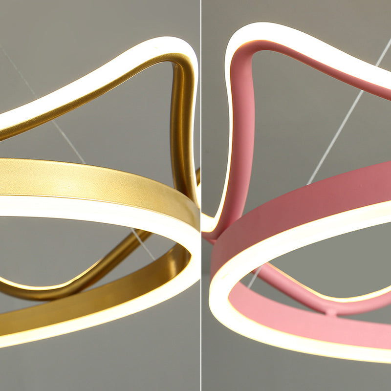 Ultra-moderne Kronleuchterleuchte Acrylhängelampe mit hängenden Kabel für Schlafzimmer