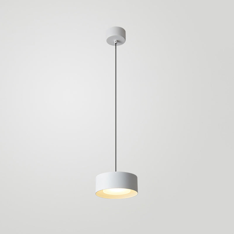 Simplicity Drum Shaped Hanging Pendant Light Metal LED Bedroom Down Lighting Pendant