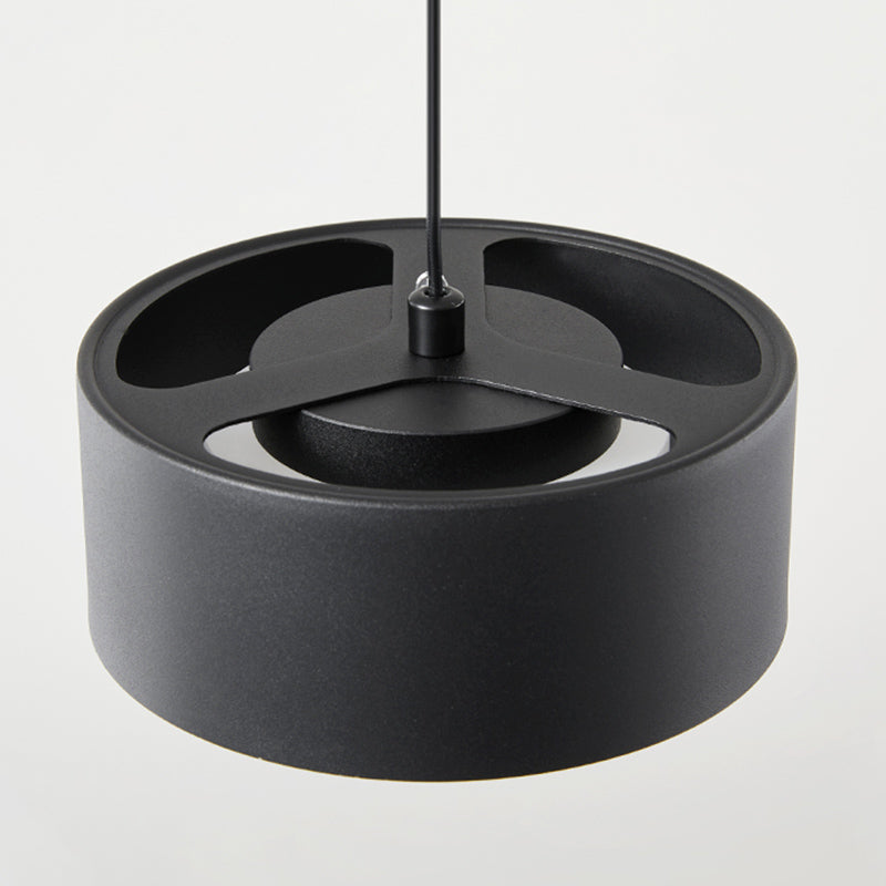 Simplicity Drum Shaped Hanging Pendant Light Metal LED Bedroom Down Lighting Pendant