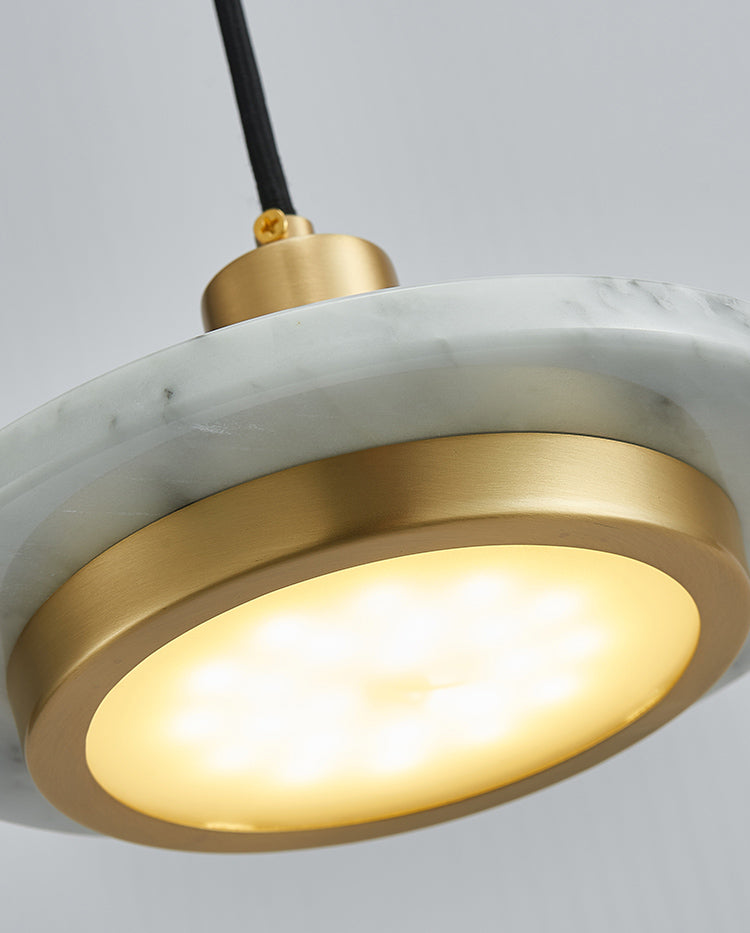 Disc Pendant Ceiling Light Contemporary Stone Hanging Ceiling Light for Dinning Room