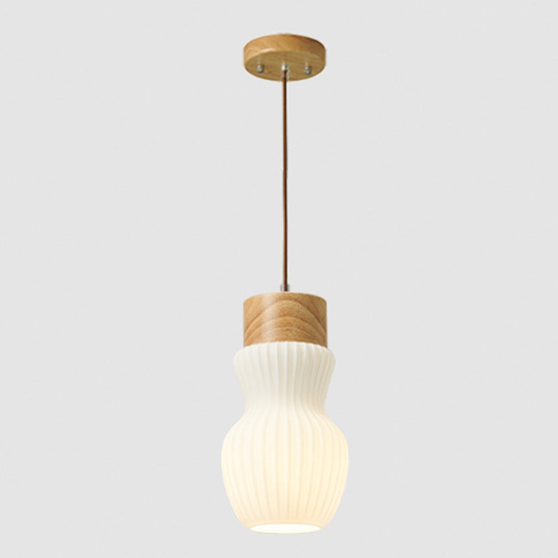 Hanging Light Fixture Modern 1-Light Suspension Pendant Lamp with Glass Shade for Restaurant