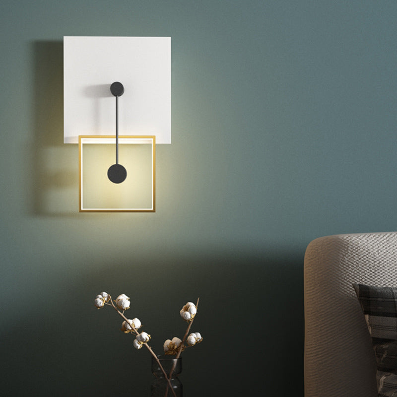Lampada a parete geometrica Simplicità Postmoderna Simplicità Acrilico Montaggio a parete per soggiorno