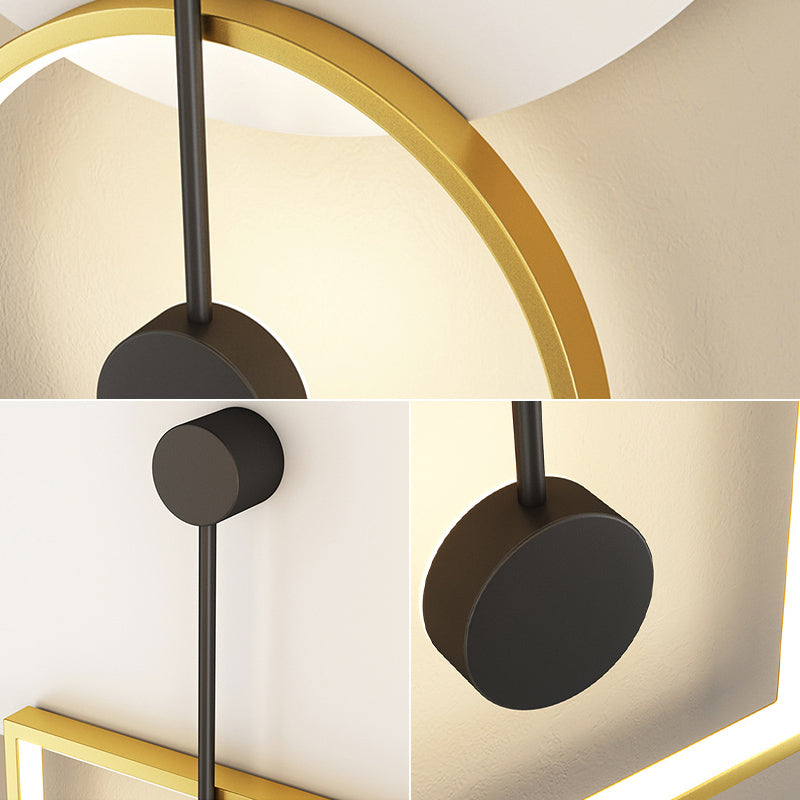 Lampada a parete geometrica Simplicità Postmoderna Simplicità Acrilico Montaggio a parete per soggiorno