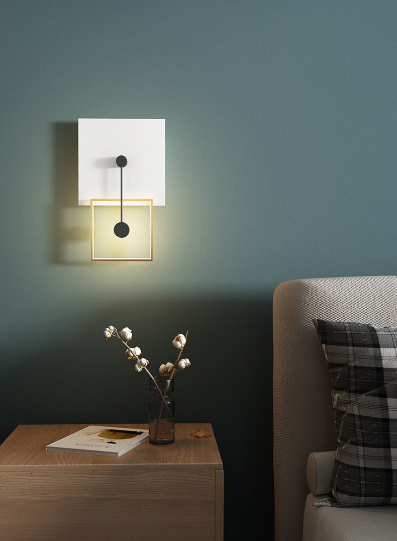 Lampada a parete geometrica Simplicità Postmoderna Simplicità Acrilico Montaggio a parete per soggiorno