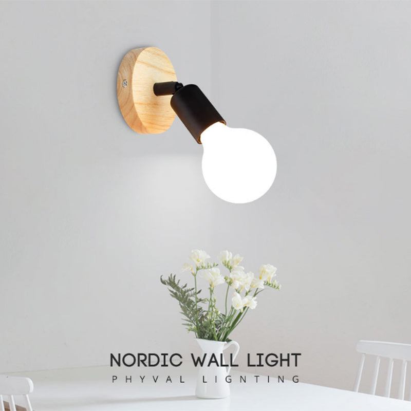 Lampade a parete per lampadina nuda Lampade a parete Ultra-Modern Wall Sconce Lighting per camera da letto