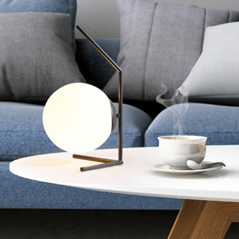 Hedendaagse stijl bolvormige tafel lichtglas slaapkamer nachttafellamp